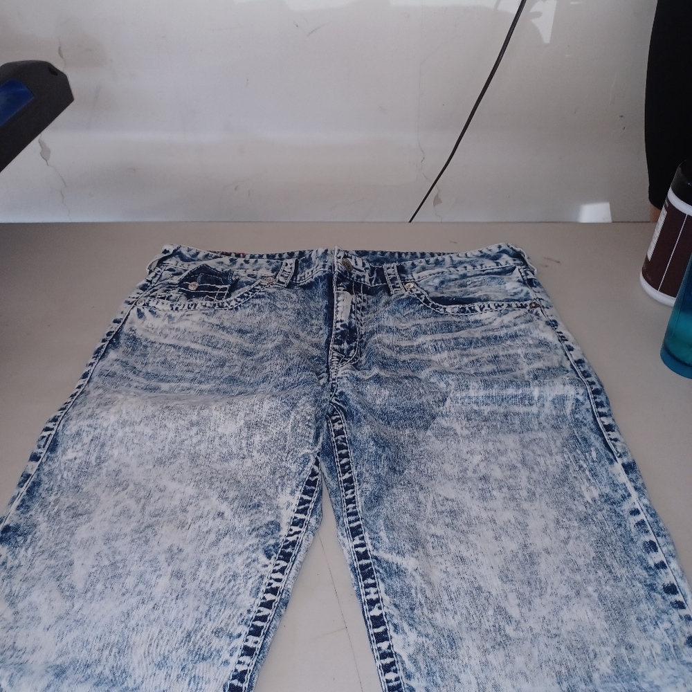 Acid Wash Denim Jeans